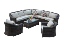 PAS-1641/Outdoor Riverside and Garden Rattan Corner Sofa Set