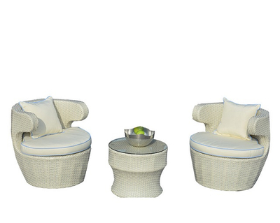 PAD-3313 /Modern Design Leisure Rattan Patio and Garden Dining Round Table and Chair Set