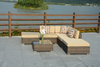 PAS-1206/Popular Weather Resistant Synthetic Outdoor Furniture Rattan Sofa