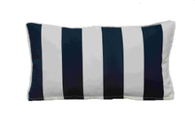 Cushion-7/White Striped Rectangular Back Cushion