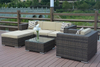 PAS-050/6PCS Leisure Beach Sunbed Design Rattan Garden Sofa Set