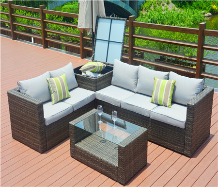 PAS-1405/4PCS Hot Selling Outdoor Wicker Patio Rattan Garden Sofa Set