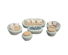 PAS-1645/ New Design Luxury Outdoor Round Rattan Sofa Set