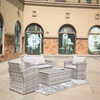 Wide Rattan Series Simple Garden Synthetic Furniture Sofas